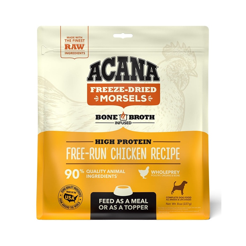 Acana Freeze-Dried Dog Food - Free-Run Chicken Morsels 8oz