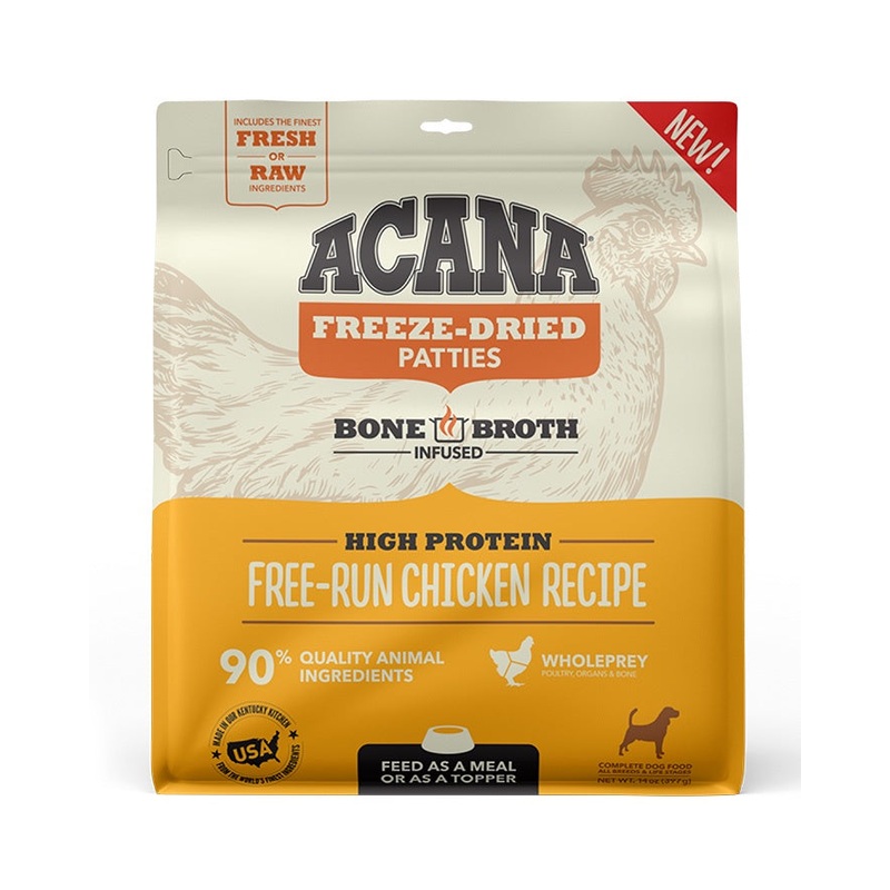 Acana Freeze-Dried Dog Food - Free-Run Chicken Patties 14oz