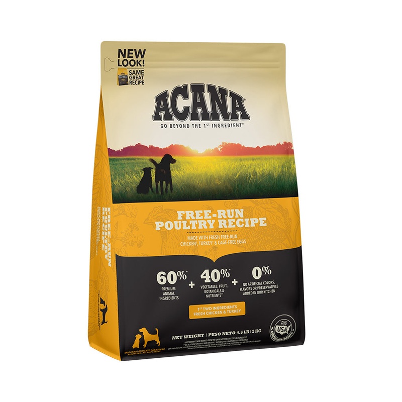 Acana Heritage Free Run Poultry Dry Dog Food 4.5lb