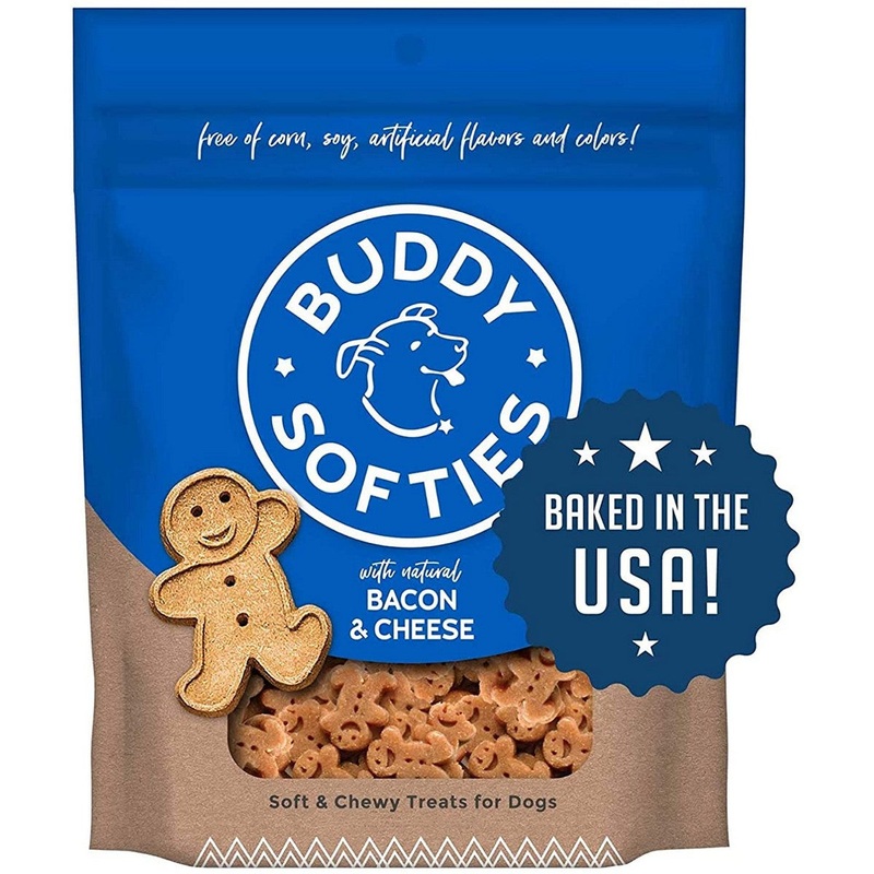 Buddy Biscuits Healthy Whole Grain Bacon & Cheese Soft & Chewy Dog Treats 6oz