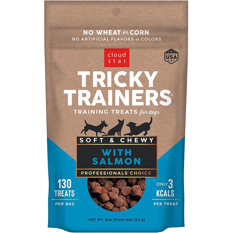 Cloud Star Tricky Trainers Chewy Salmon Formula Dog Treats 5oz
