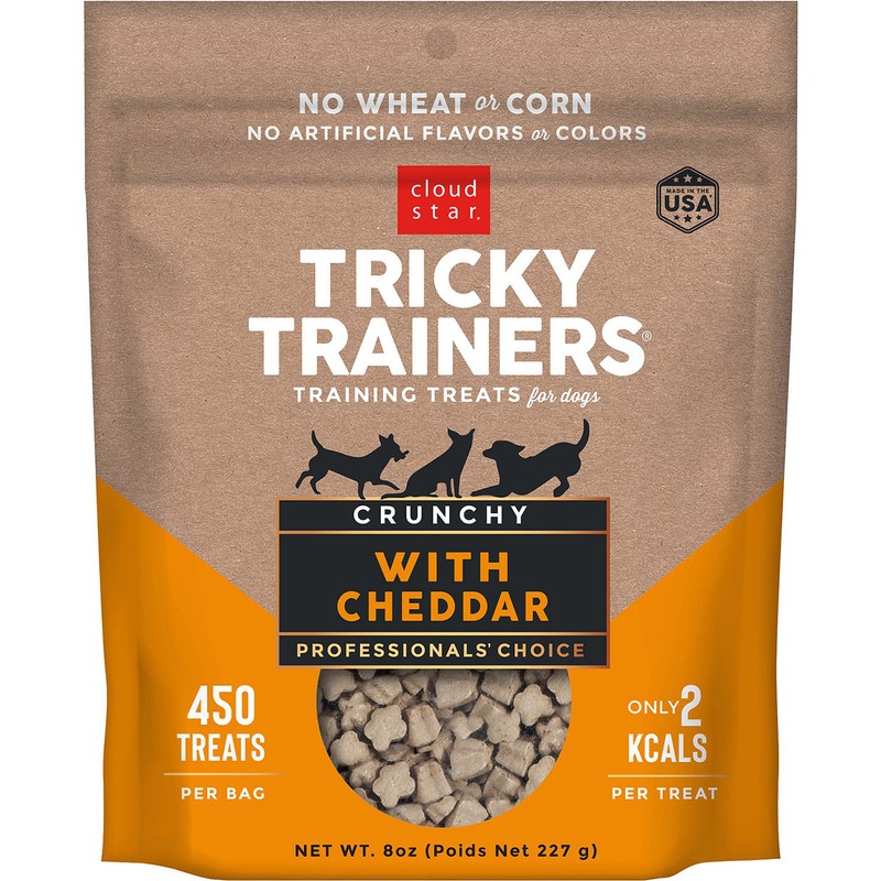 Cloud Star Tricky Trainers Crunchy Cheddar Formula Dog Treats 8oz