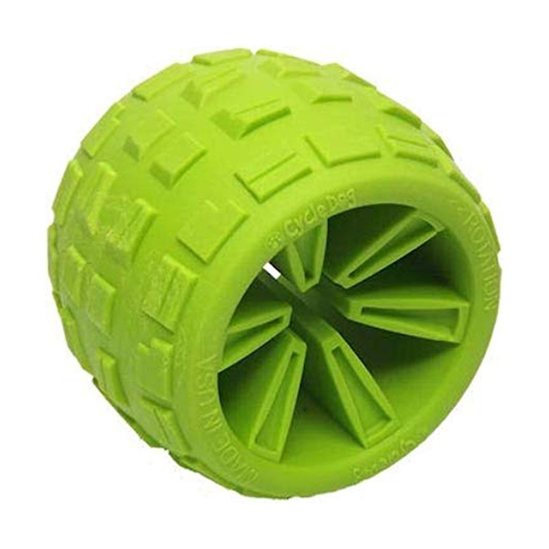 Cycle Dog High Roller Plus Dog Toy Green Medium