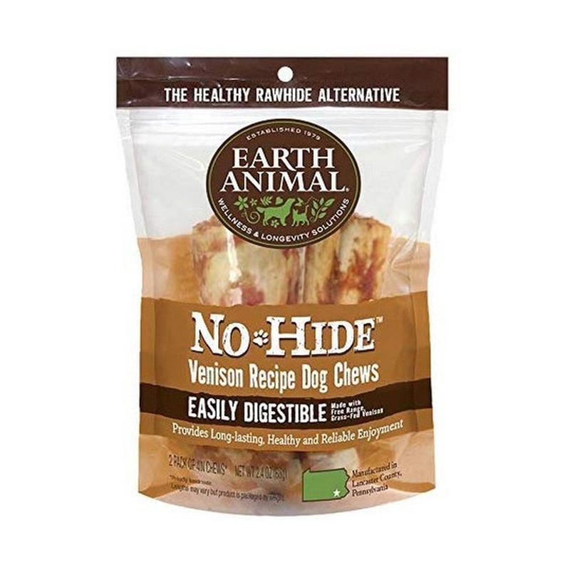 Earth Animal No Hide Venison Chew 4" 2Pk