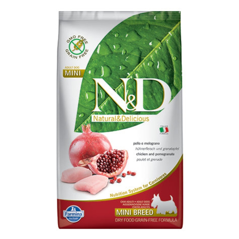 Farmina N&D Prime Chicken & Pomegranate Mini Adult Dry Dog Food 5.5lb (Special Order)