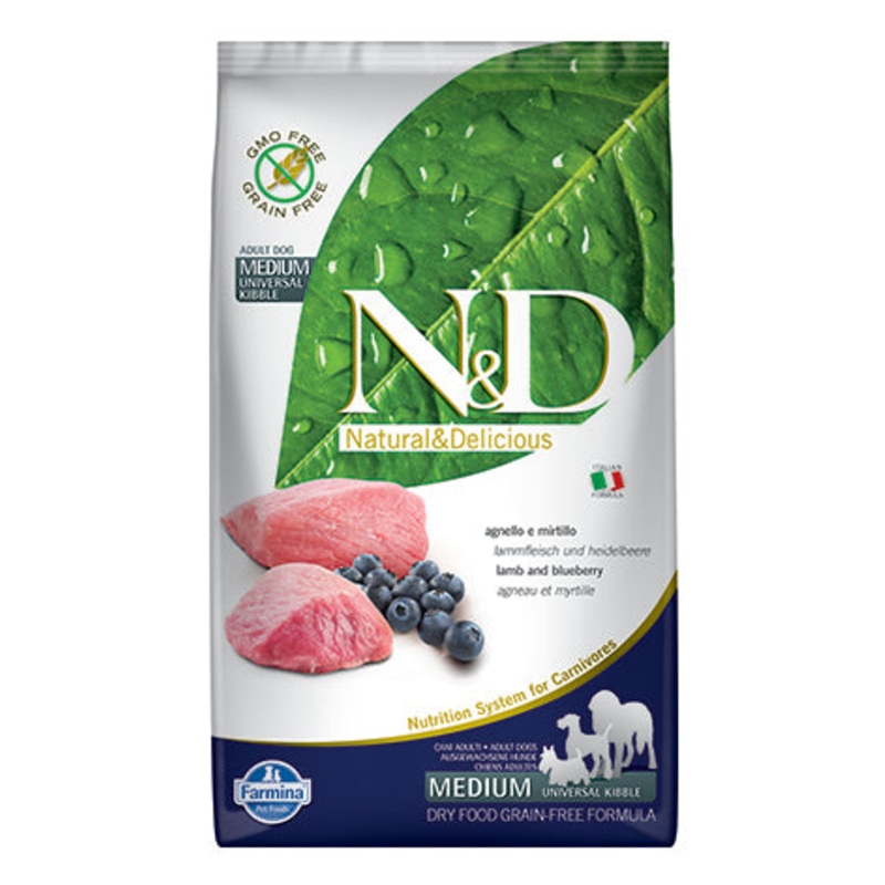 Farmina N&D Prime Lamb & Blueberry Medium Adult Dry Dog Food 26.4lb (Special Order)