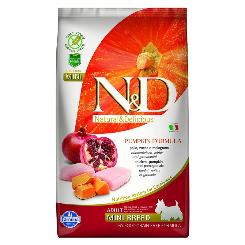 Farmina N&D Pumpkin Chicken & Pomegranate Adult Mini Dry Dog Food 5.5lb