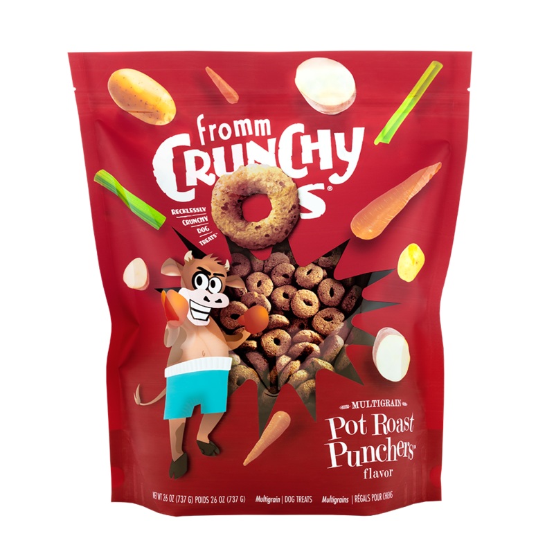 Fromm Crunchy O's Pot Roast Punchers Dog Treats 26oz