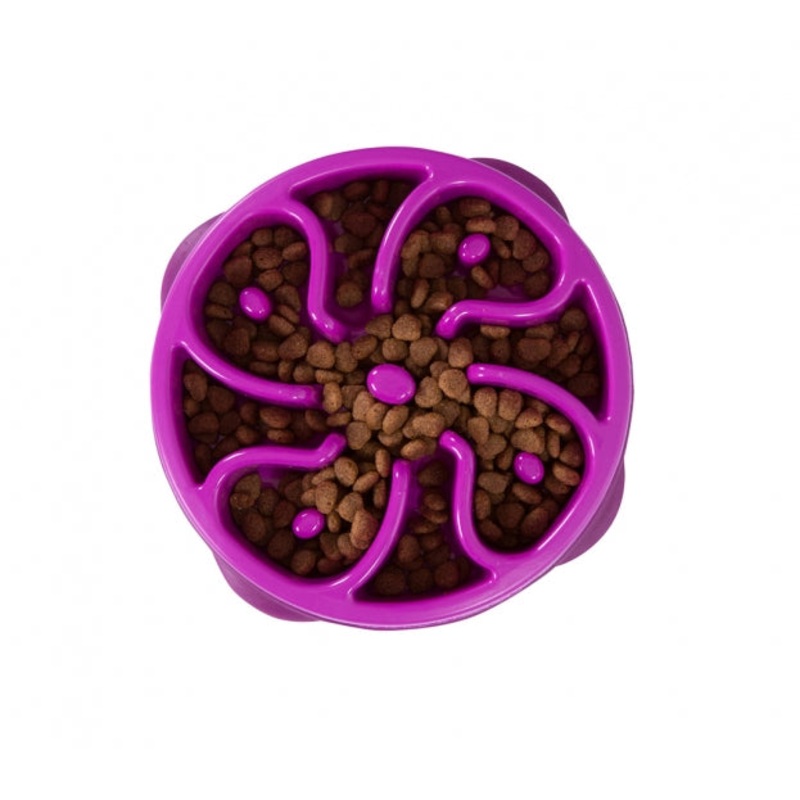 Outward Hound Fun Feeder Slo-Bowl Mini Purple