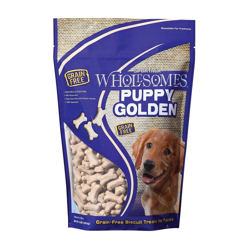 Sportmix Wholesomes Puppy Golden Biscuit Treats 20lb