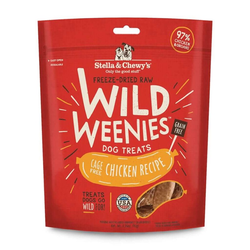 Stella and Chewys Cage-Free Chicken Wild Weenies Dog Treats 3.25oz