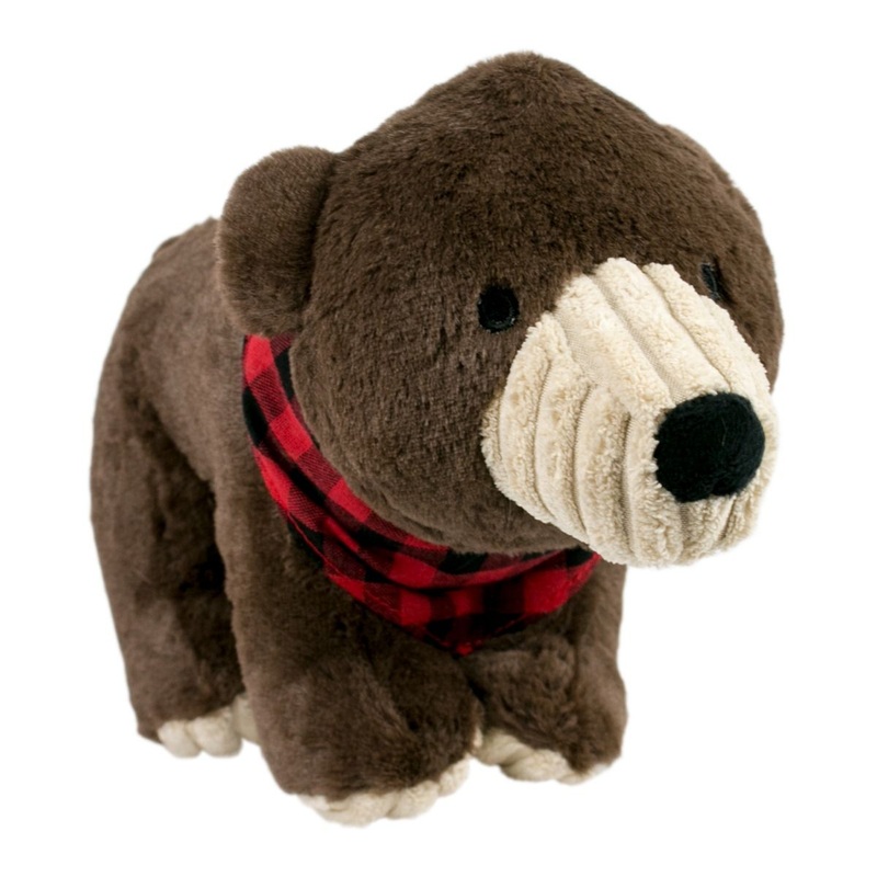 Tall Tails Crunch Bear Plush Dog Toy 11"