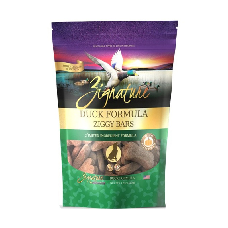Zignature Ziggy Bars Duck Dog Treats 12oz
