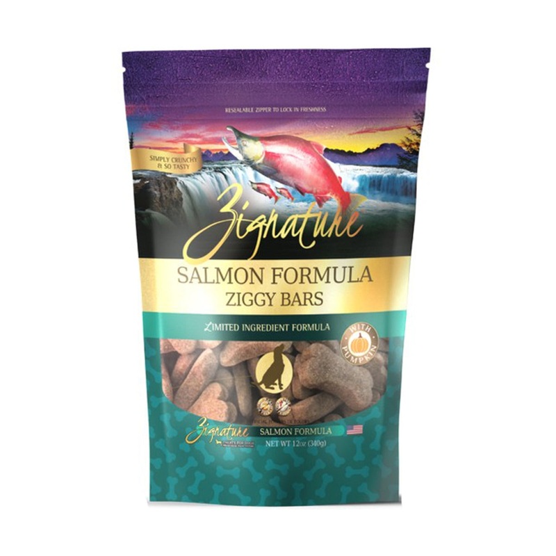 Zignature Ziggy Bars Salmon Dog Treats 12oz