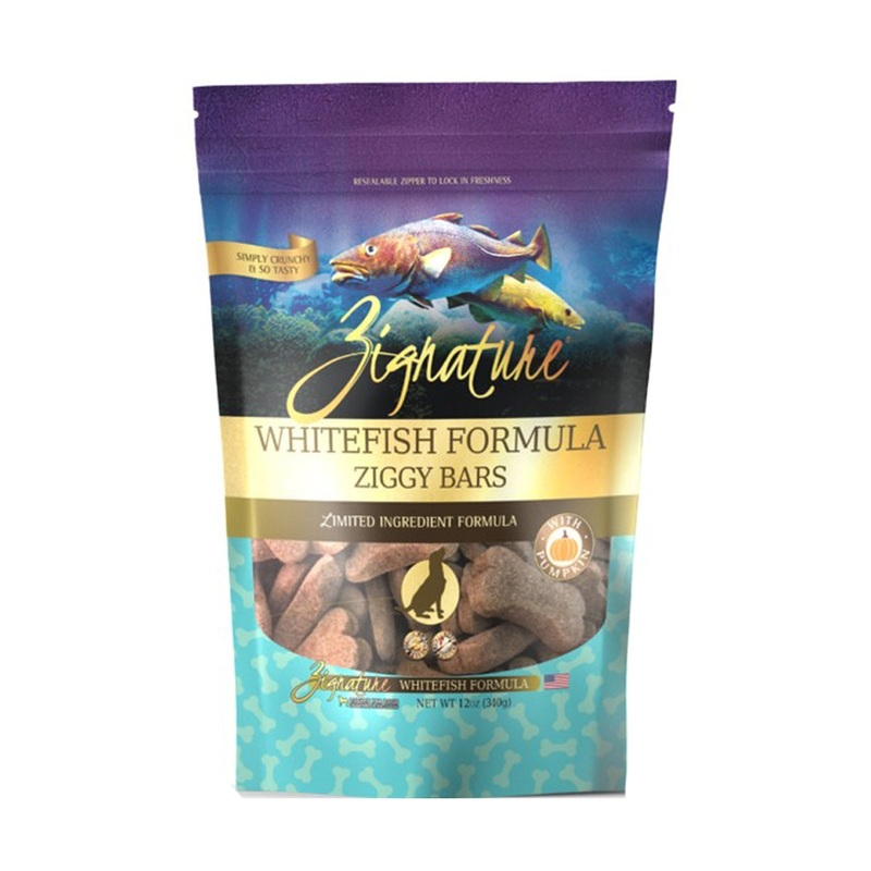 Zignature Ziggy Bars Whitefish Dog Treats 12oz