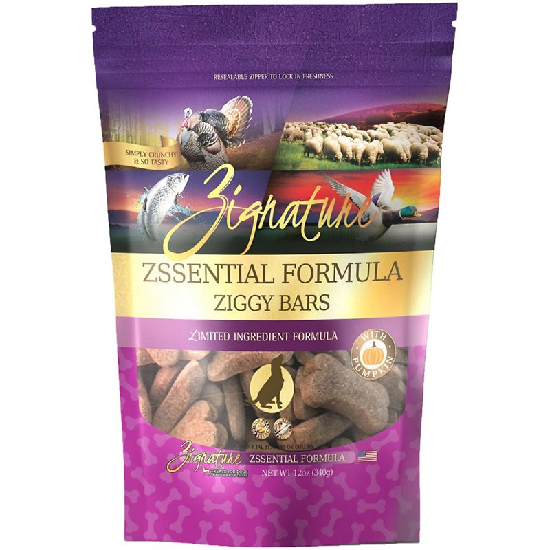 Zignature Ziggy Bars Zssentials Dog Treats 12oz