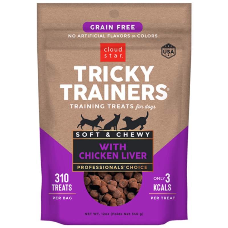Cloud Star Tricky Trainers Soft & Chewy Chicken Liver Dog Treats 12oz