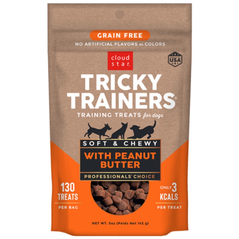 Cloud Star Tricky Trainers Soft & Chewy Peanut Butter Dog Treats 12oz