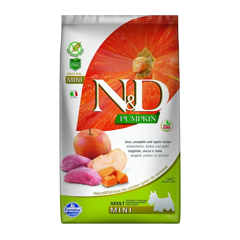 Farmina N&D Pumpkin Boar & Apple Adult Mini Dry Dog Food 5.5lb