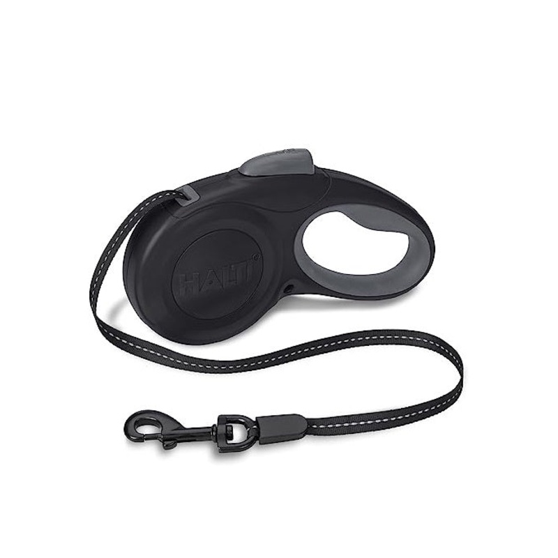 Halti Black & Grey Retractable Lead - Small, 10ft