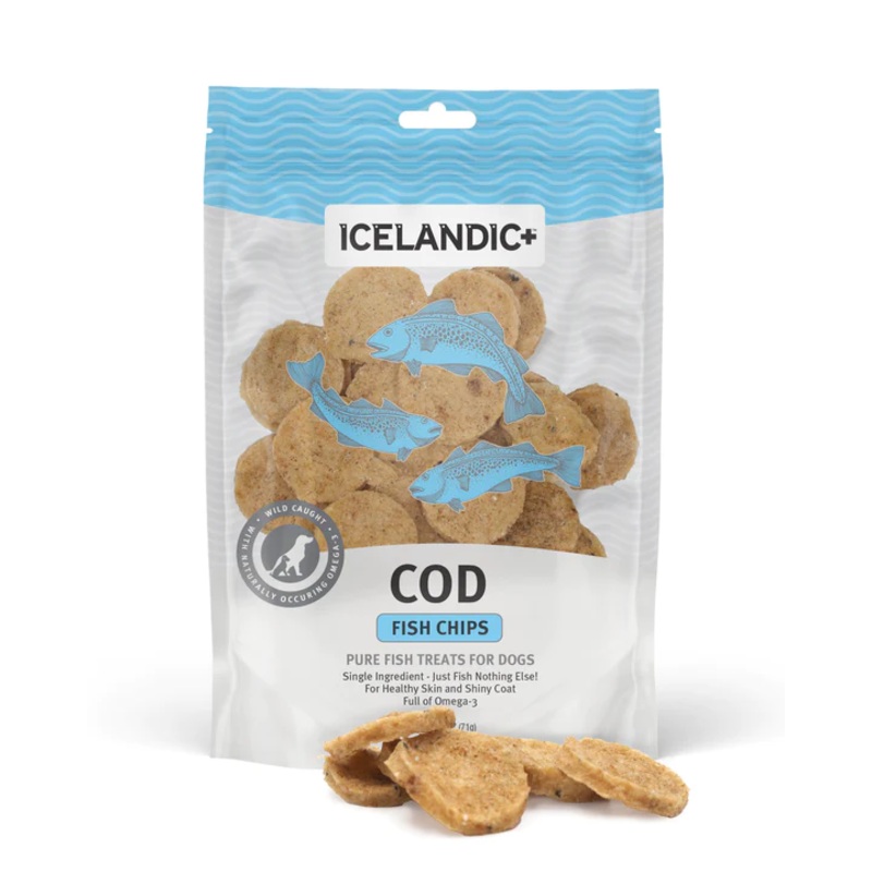 Icelandic+ Cod Fish Chips Dog Treats 2.5oz
