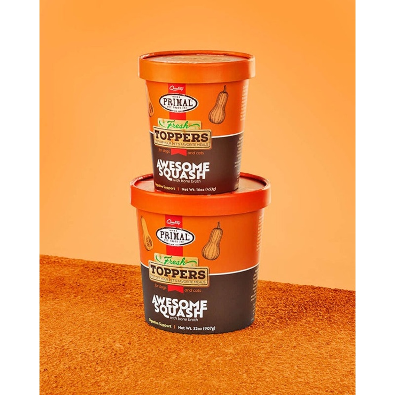 Primal Awesome Squash Fresh Meal Topper for Dogs & Cats 16oz