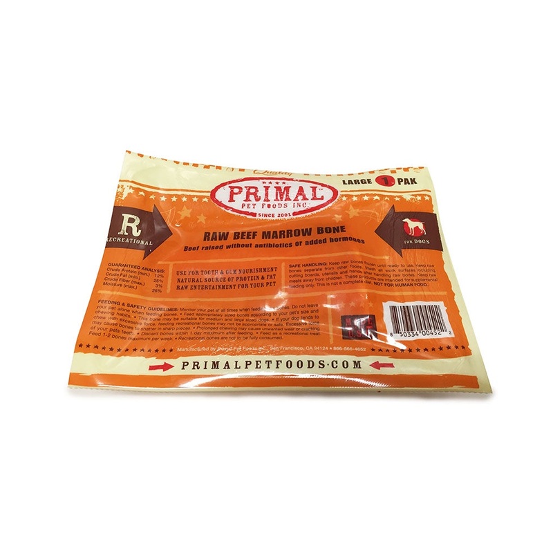 Primal Raw Frozen Beef Marrow Bone - Large