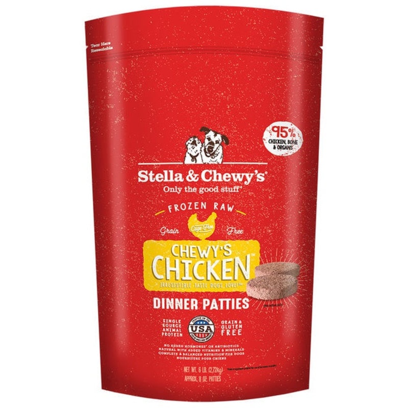 Stella & Chewy's Frozen Chicken Dinner Patties for Dogs 6lb