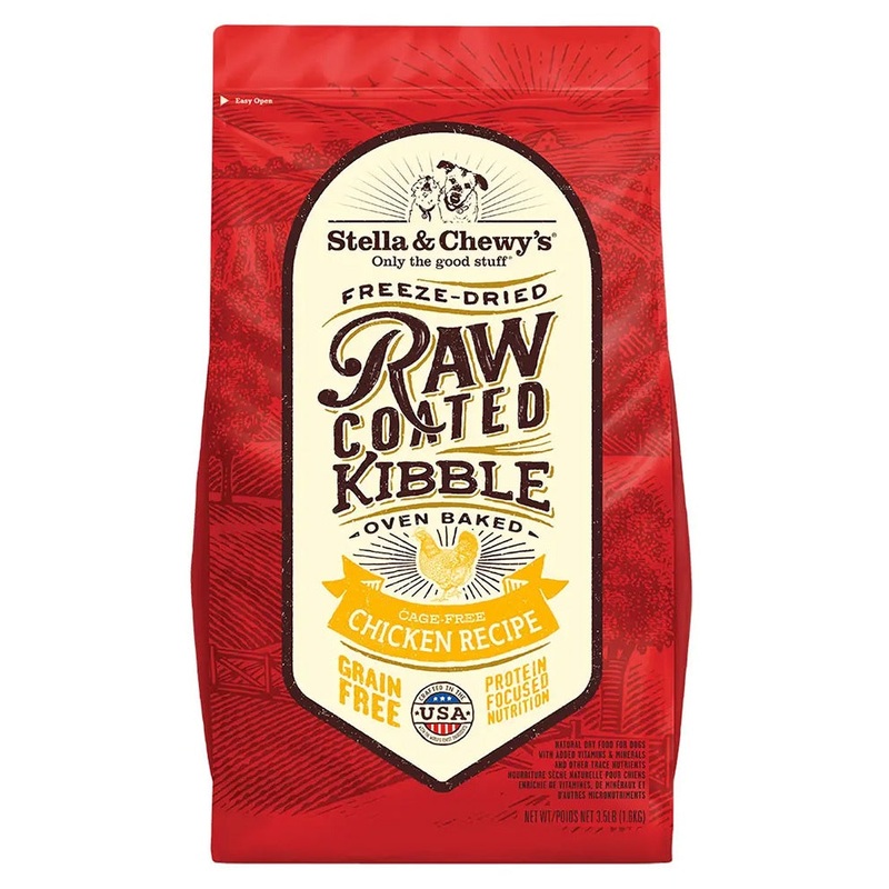 Stella & Chewy's Raw Coated Kibble Chicken Dry Dog Food 3.5lb