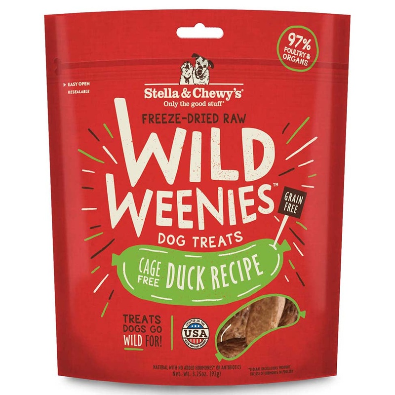 Stella & Chewy's Wild Weenies Dog Treats - Duck Recipe Dog 3.25oz