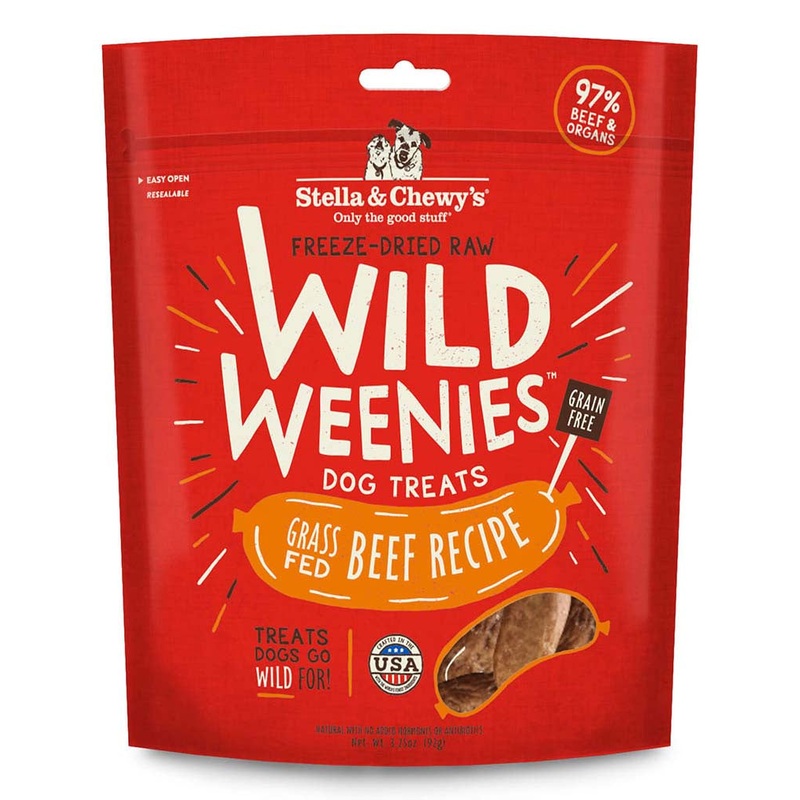 Stella & Chewy's Wild Weenies Dog Treats - Grass Fed Beef Recipe 3.25oz