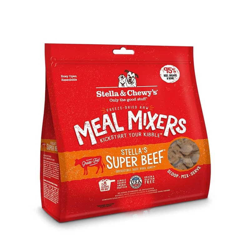 Stella & Chewys Freeze-Dried Beef Meal Mixers for Dogs 8oz