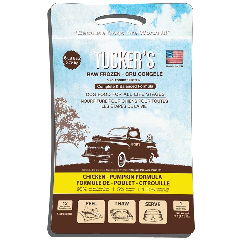 Tuckers Raw/Frozen Chicken & Pumpkin Dog Patties 3lb