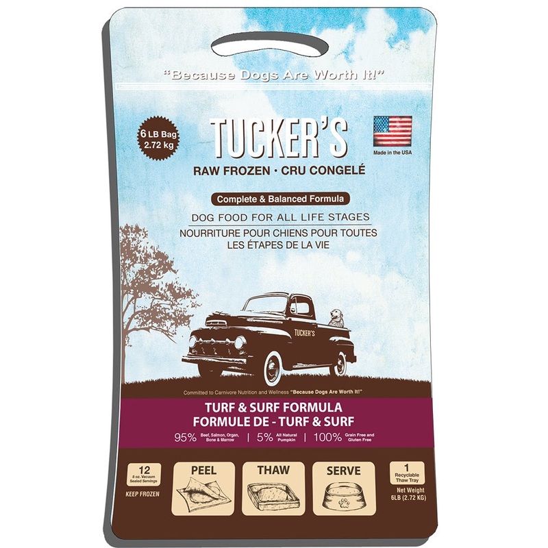 Tuckers Raw/Frozen Turf & Surf Dog Patties 6lb
