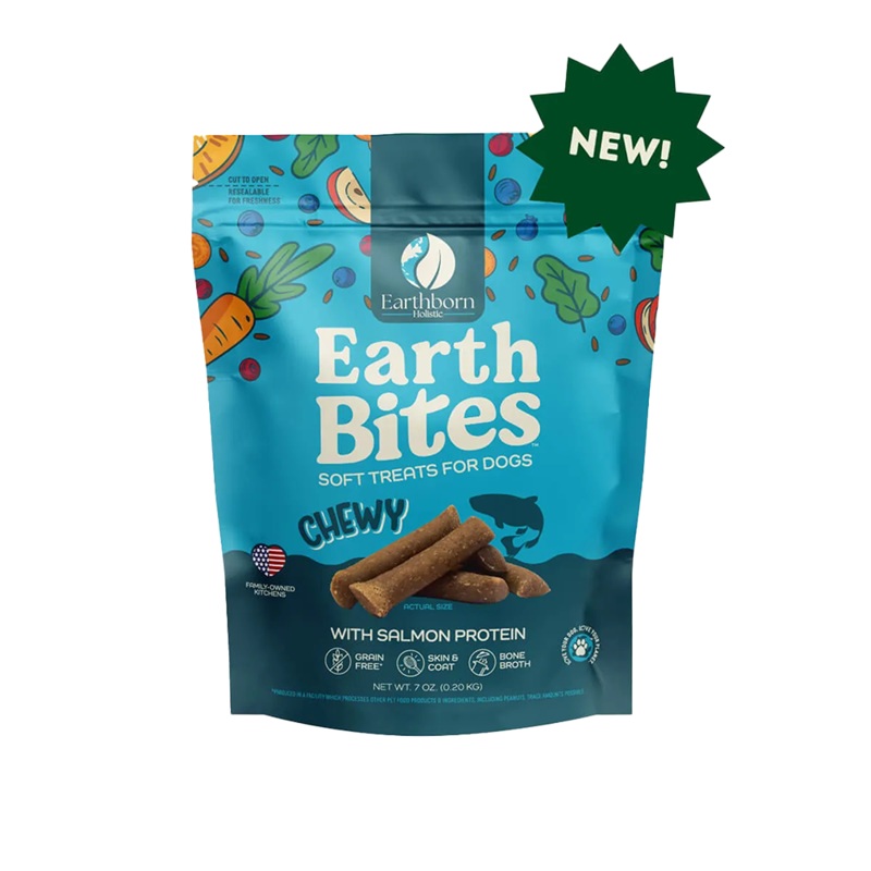 Earthborn Holistic EarthBites Chewy Grain-Free Dog Treats - Salmon 7oz