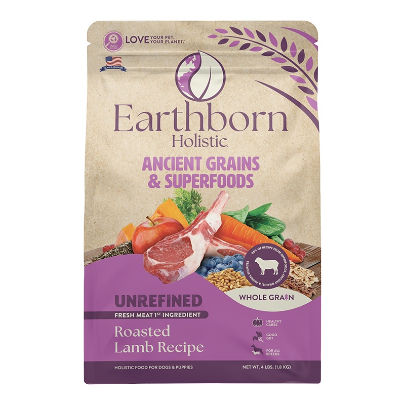 Earthborn Unrefined Ancient Grains Lamb 4lb