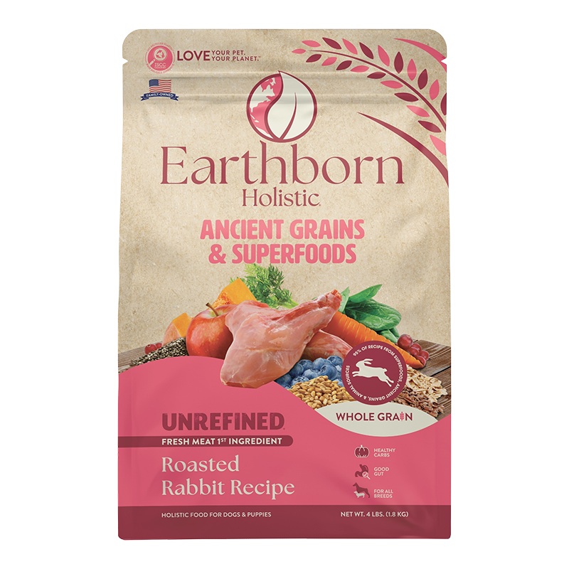 Earthborn Unrefined Ancient Grains Rabbit 4lb