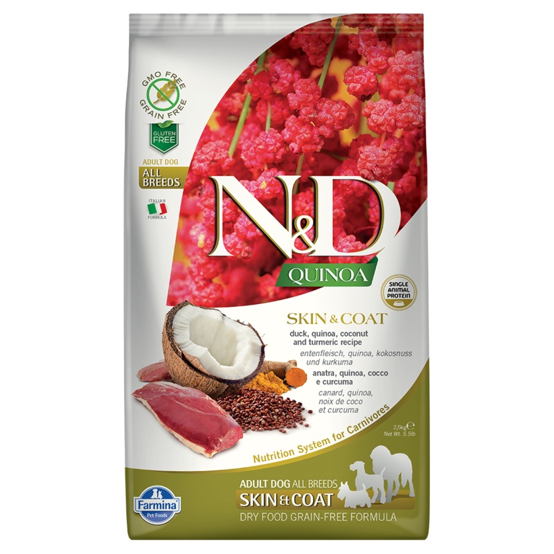 Farmina N&D Quinoa Skin & Coat Duck Adult Dry Dog Food 5.5lb