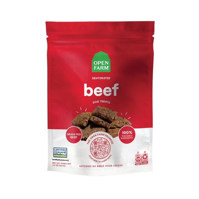 Open Farm Dehydrated Beef Dog Treats 4.5oz