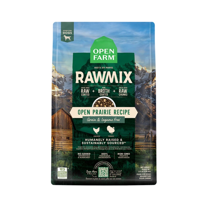 Open Farm RawMix Open Prairie Grain-Free Dry Dog Food 3.5lb