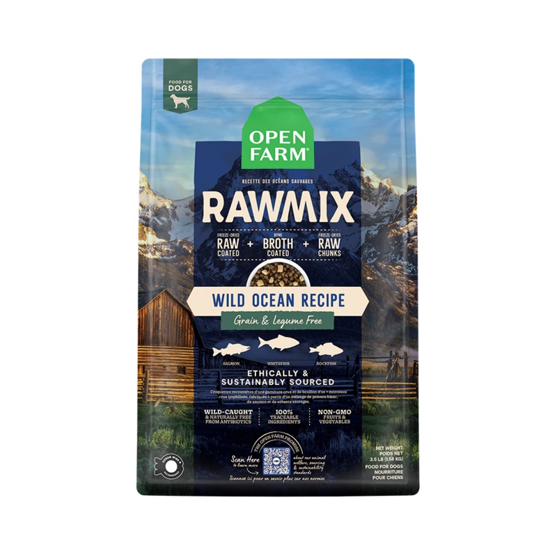 Open Farm RawMix Wild Ocean Grain-Free Dry Dog Food  3.5lb