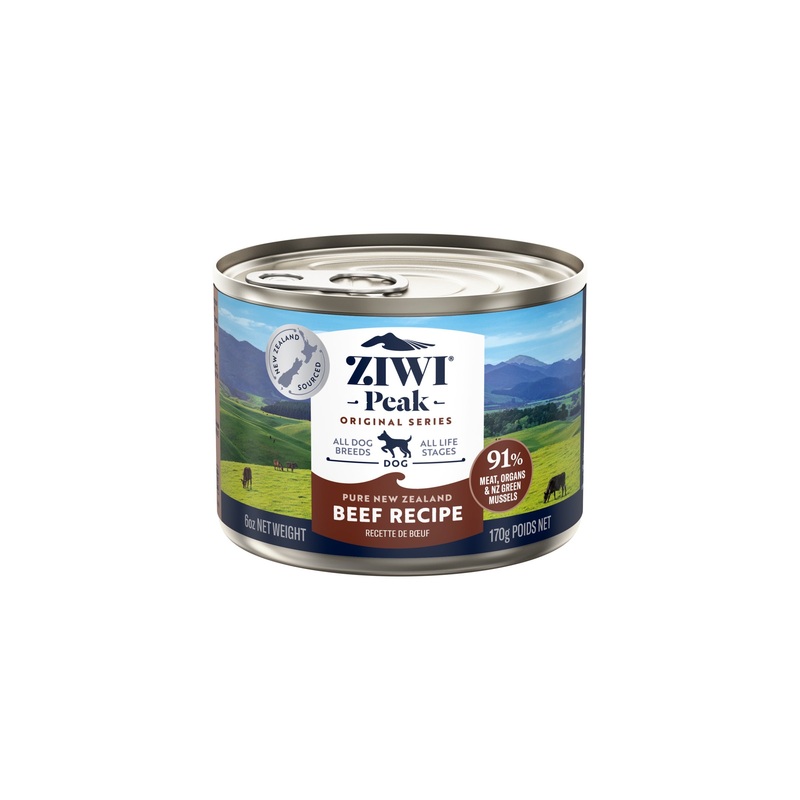 ZIWI Peak New Zealand Beef Wet Dog Food 6oz