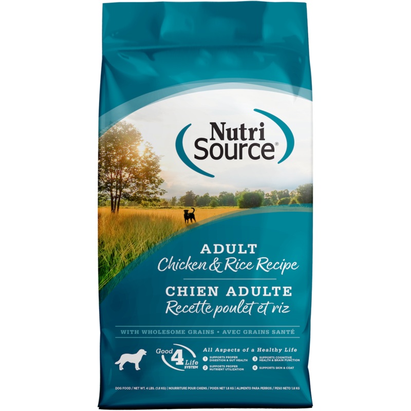 NutriSource Adult Chicken & Rice Dry Dog Food 4lb