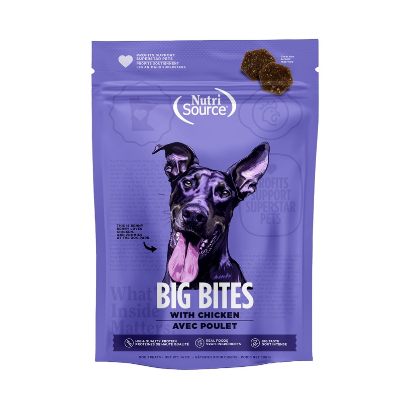 Nutrisource Big Bite Chicken Dog Treats 14oz