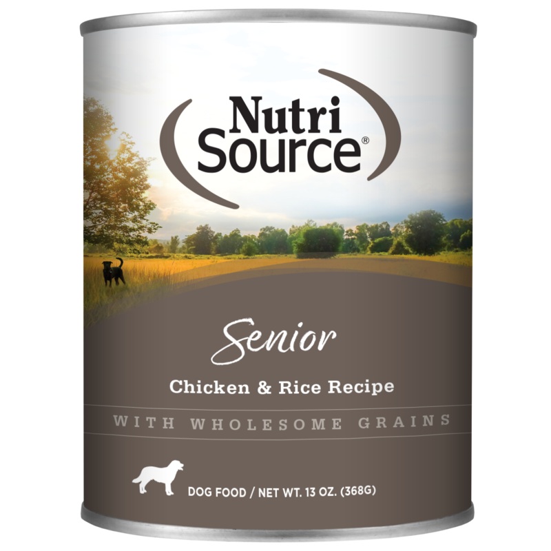 NutriSource Chicken & Rice Senior Wet Dog Food 13oz