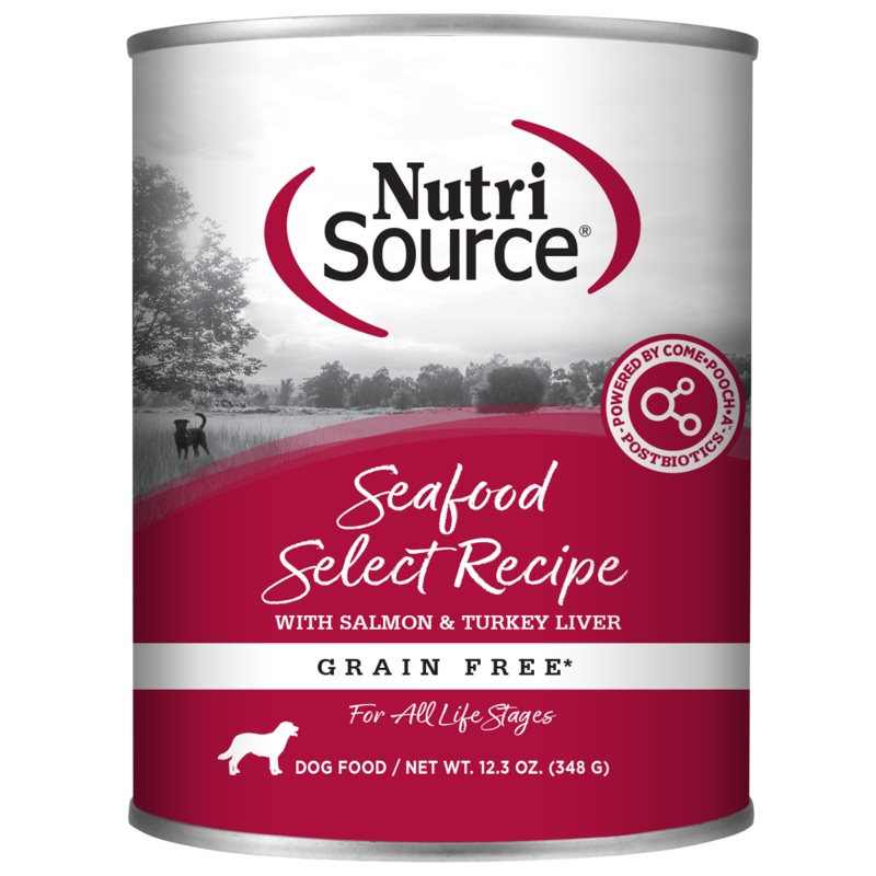 NutriSource Grain-Free Seafood Select Recipe Wet Dog Food 13oz
