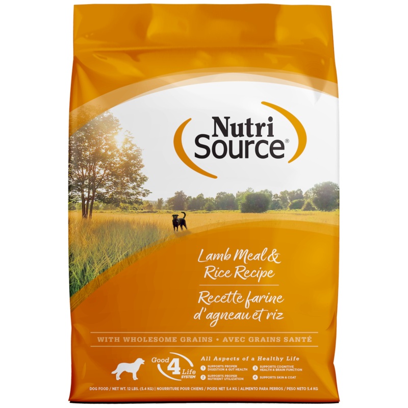 NutriSource Lamb & Rice Dry Dog Food 12lb