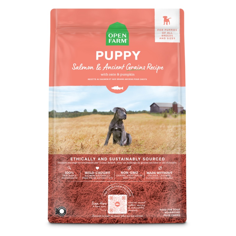 Open Farm Puppy Ancient Grains Salmon Dry Dog Food 4lb