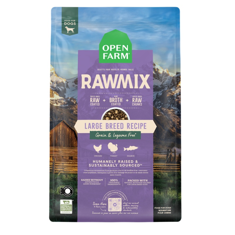 Open Farm RawMix Large Breed Grain-Free Dry Dog Food 20lb