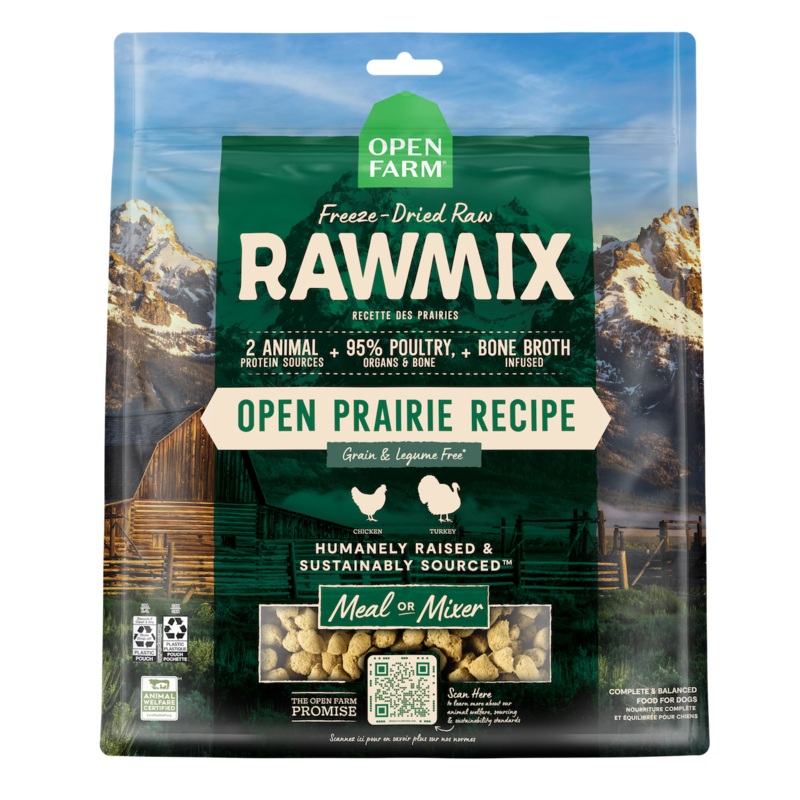 Open Farm RawMix Open Prairie Freeze Dried Raw Morsels Dog Food 13.5oz